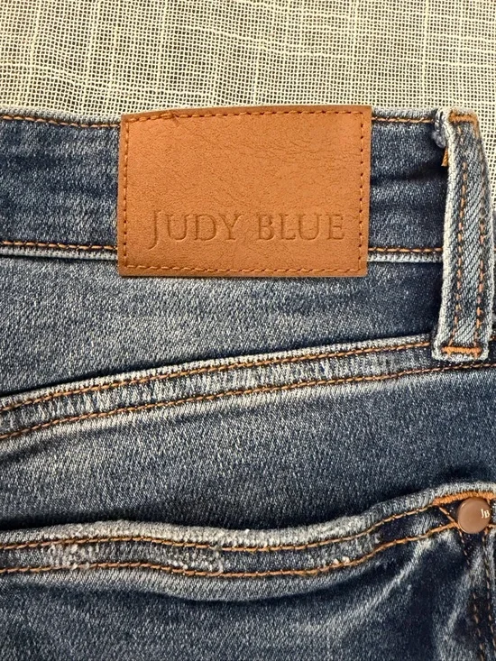 Judy Blue Dad Jeans Distressed Raw Hem High Rise 5/27 - Picture 7 of 11